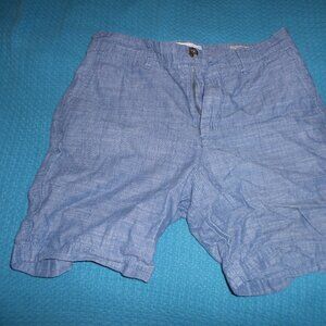 Goodfellow & Co Men's Flat Front Shorts Size 28 7" Inseam Light Blue